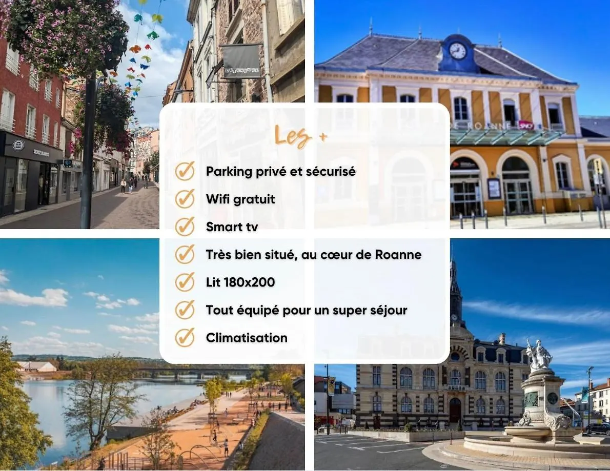 公寓 La Bulle Roanne Centre-Ville - Jaccuzi & Clim
